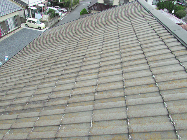 岡山市南区 A様邸　外壁及び屋根塗り替え工事施工前