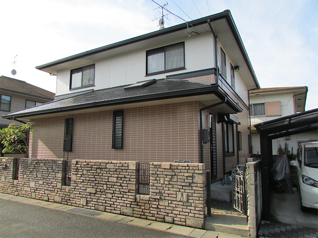 岡山市中区 K様邸　屋根・外壁塗り替え工事施工後
