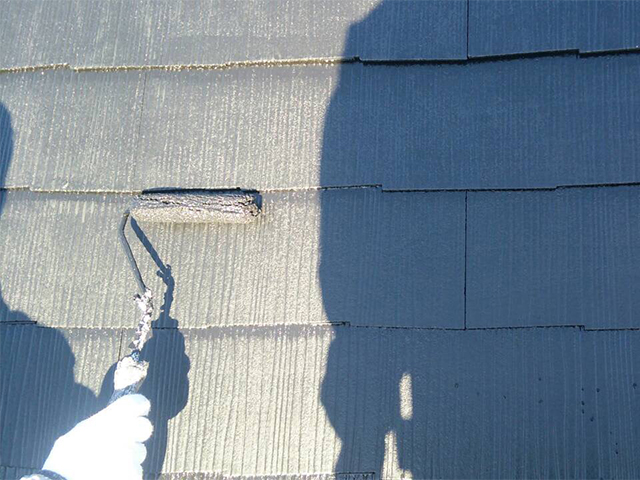 岡山市中区 K様邸　屋根・外壁塗り替え工事施工中