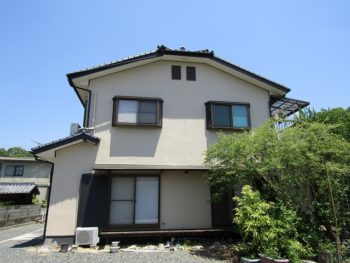 和風家屋の建物 岡山県倉敷で外壁塗装をするならリフォームサポート塗夢にお任せ