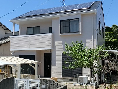 岡山市南区の外壁・屋根塗装完成