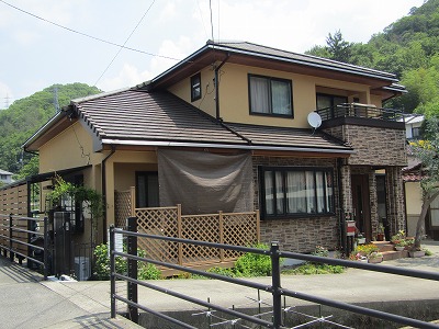 広島で塗替えした家の完成
