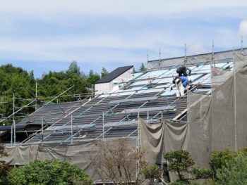 笠岡のお客様　屋根のカバー工法