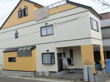 岡山市中区の住宅塗装の完成