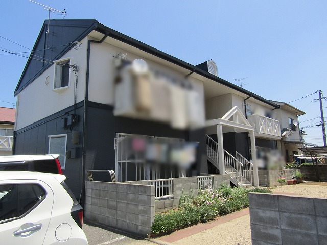 岡山市中区のアパート塗り替え完成
