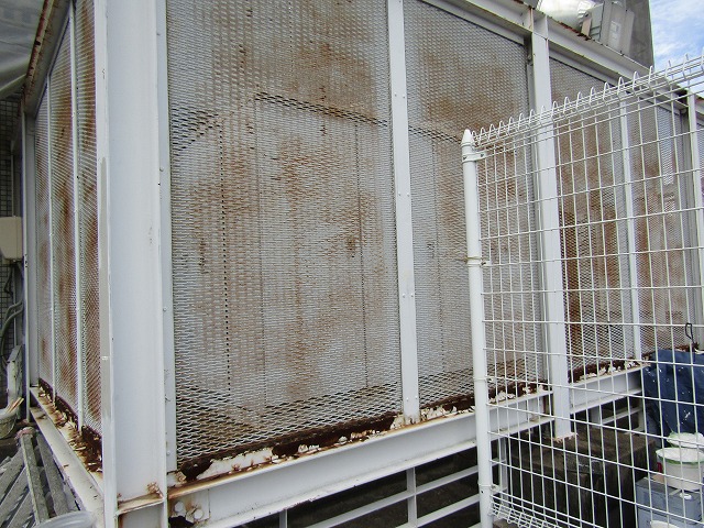 施工前のフェンス