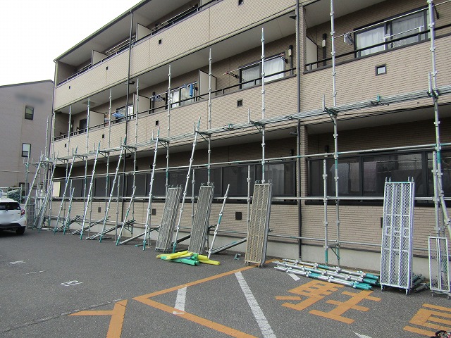 岡山市北区マンション現場