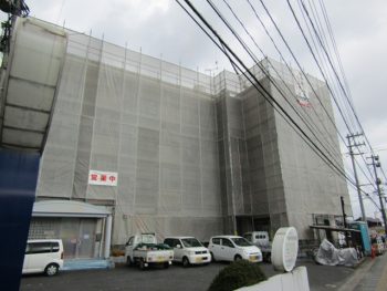 倉敷市松島のマンション現場