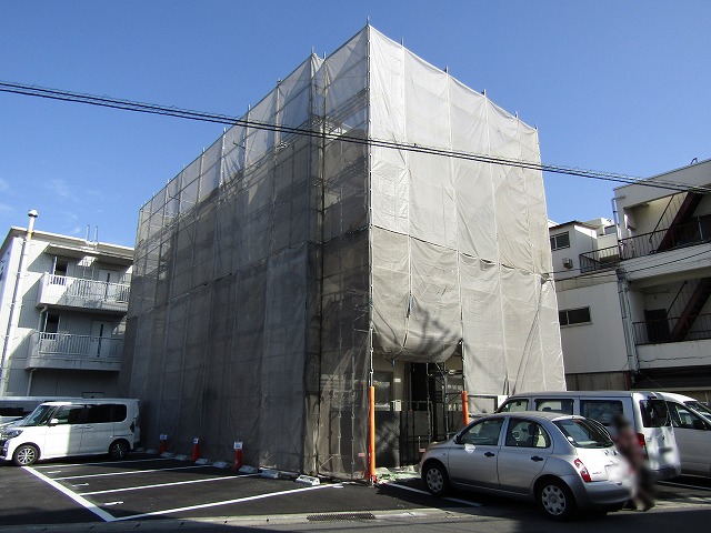 岡山市のマンション現場