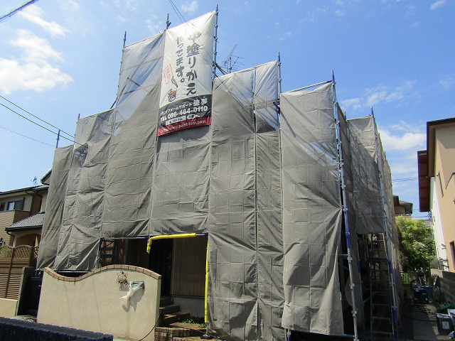 倉敷市屋根と外壁塗装工事