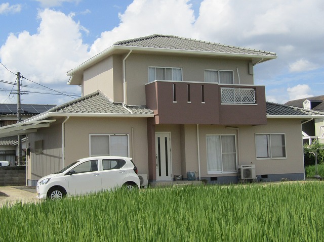 岡山市南区の住宅塗装完成