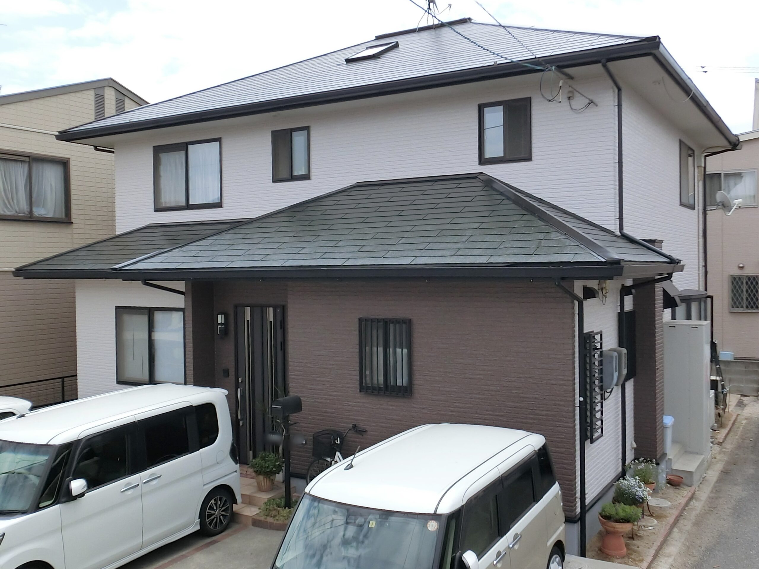 岡山市外壁屋根塗装の完成
