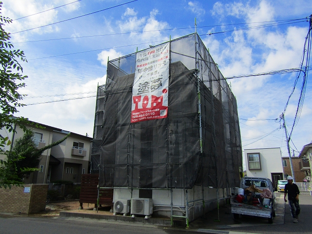 戸建て賃貸物件の塗装工事