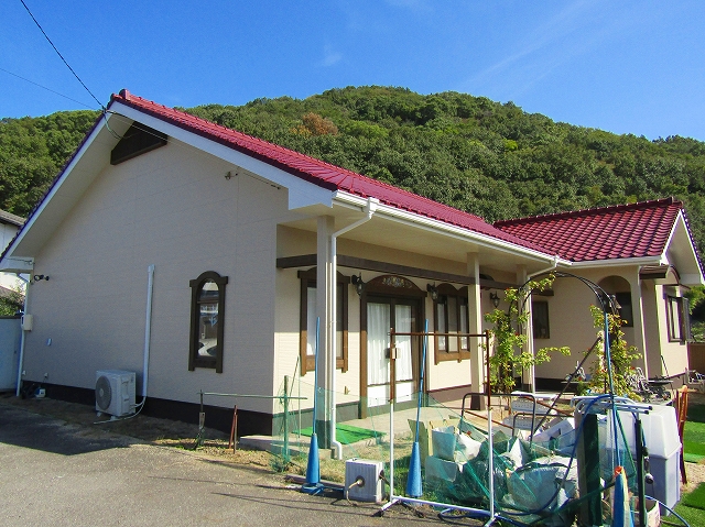 外壁塗装完成の全景