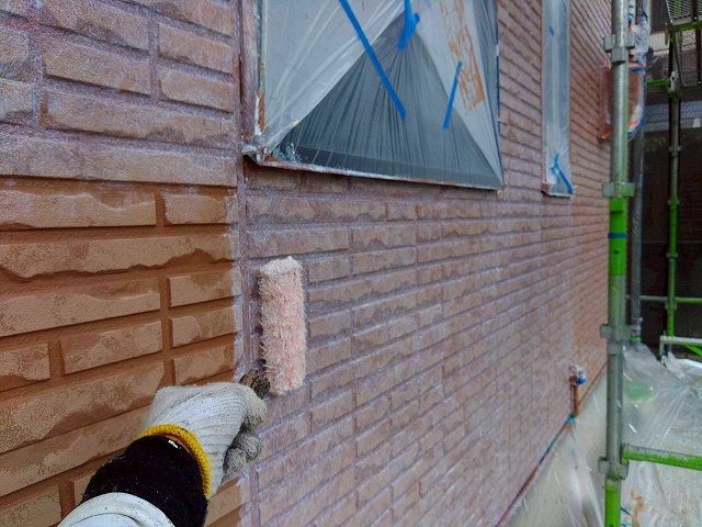 WBアート工法のトップコート塗装