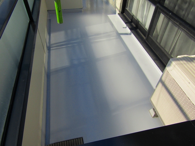 バルコニー防水工事完成