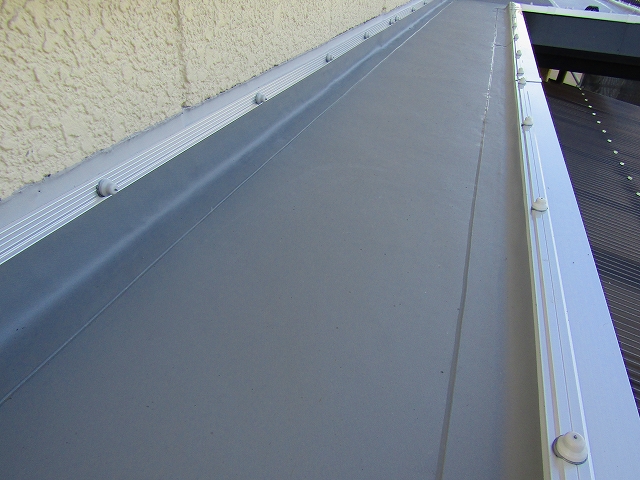 シート防水密着工法の仕上がり