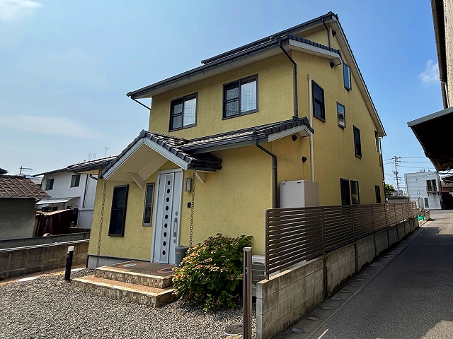 岡山市外壁塗装工事施工前