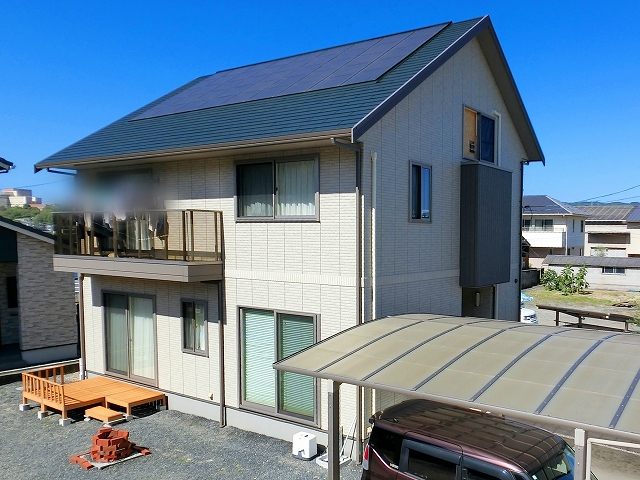 外壁クリアー塗装完成