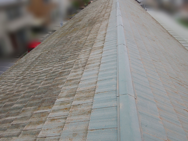 スレート屋根の塗装の劣化