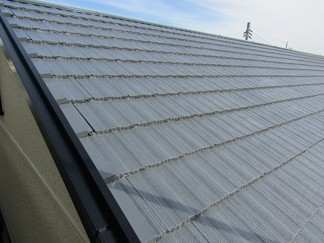 屋根の塗装完成