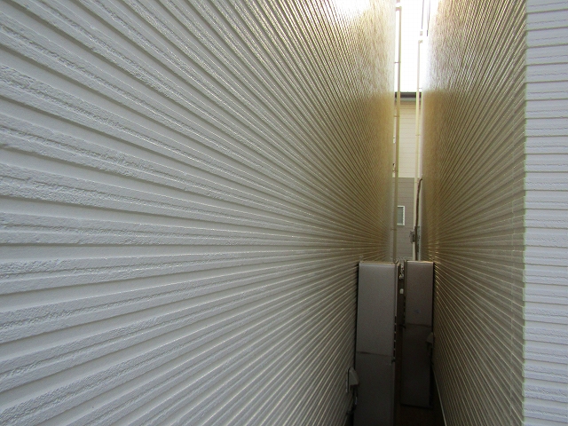 苔が生えていた外壁もキレイに