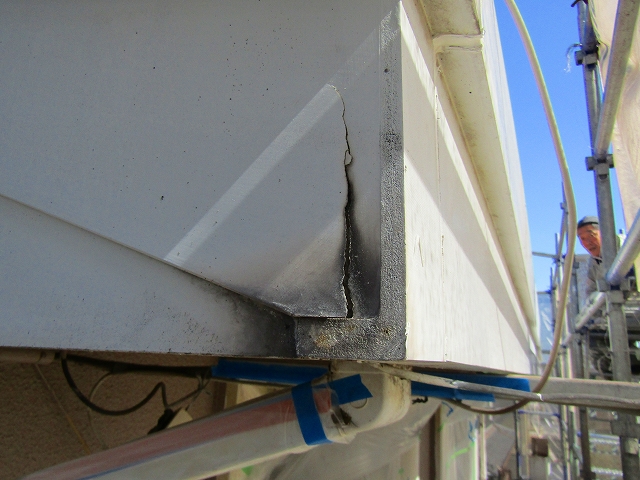 箱樋からの雨漏り