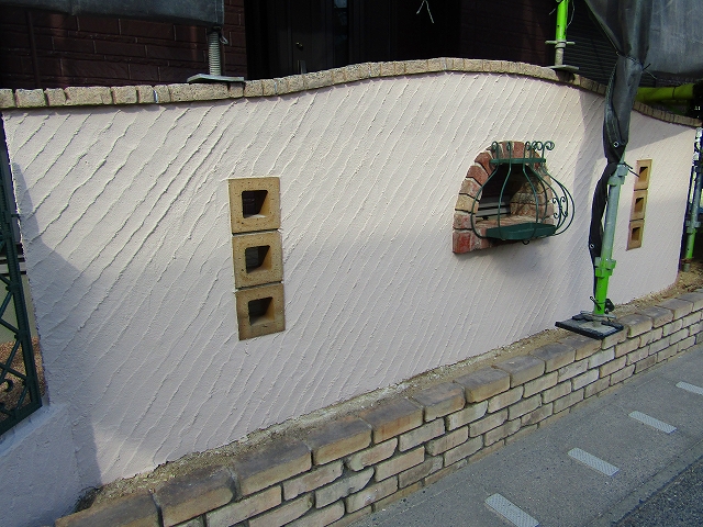 塀の塗装が完成