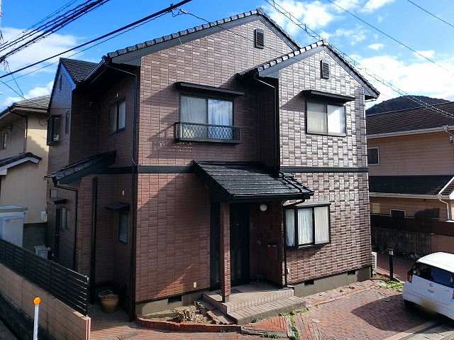 倉敷市水江外壁塗装工事　完成の全景