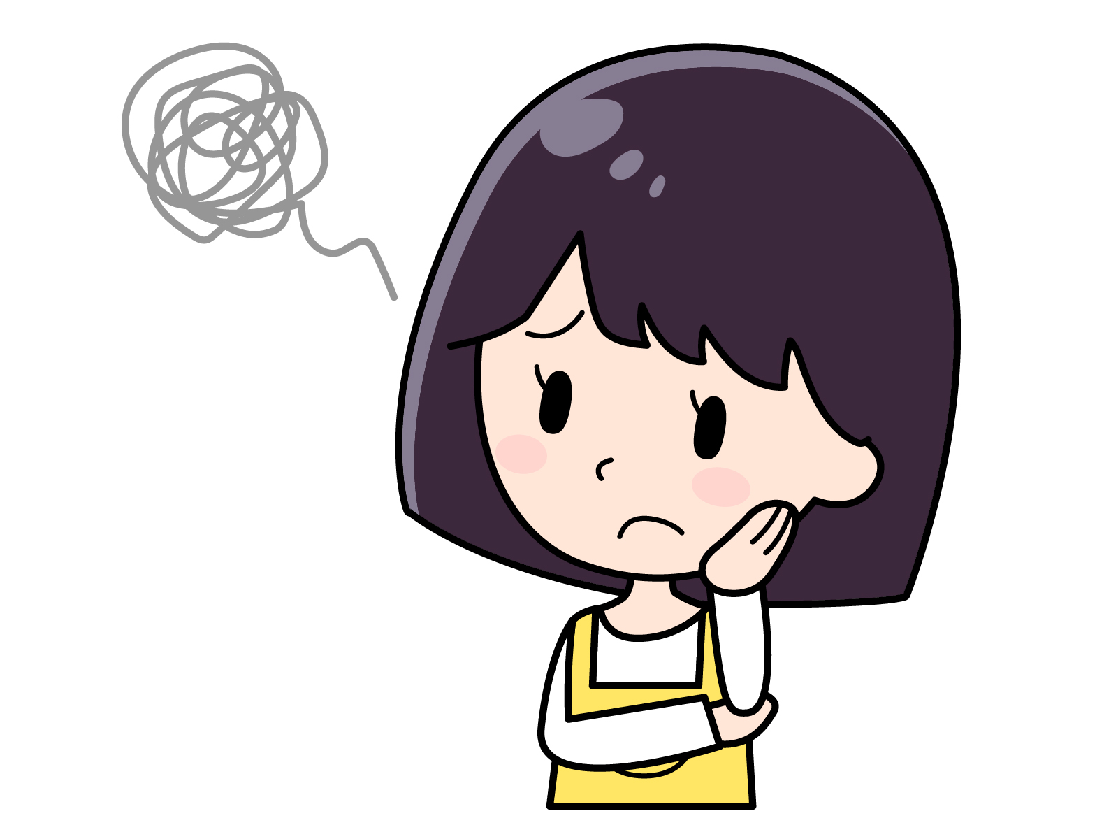 困っている女性