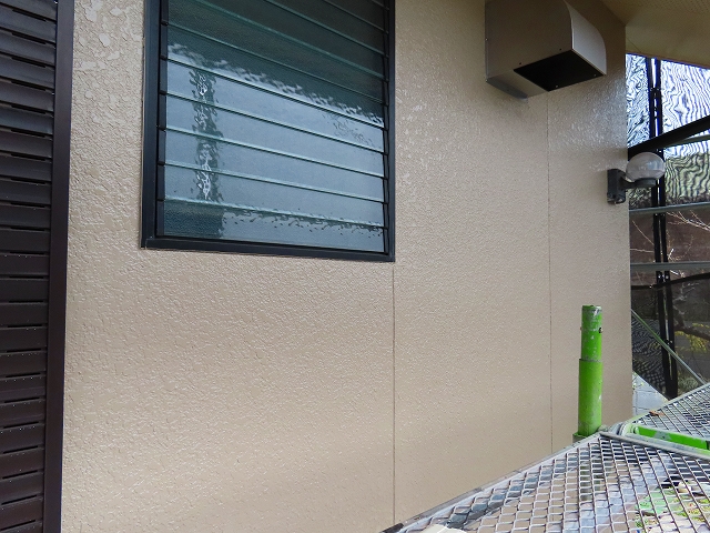 モルタル外壁の塗装完成