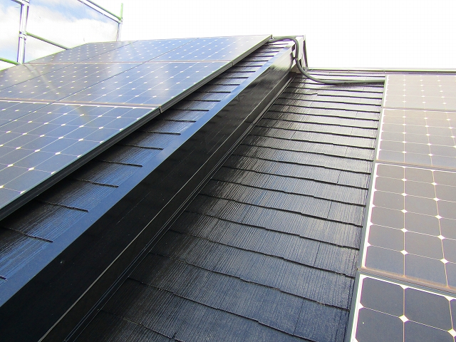 屋根の塗装完成