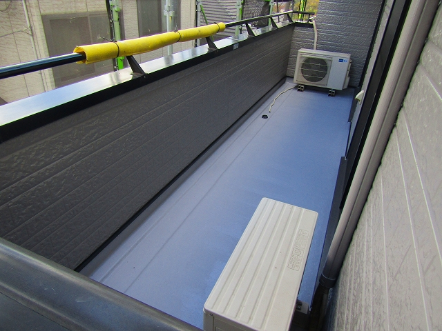 バルコニー防水工事完成