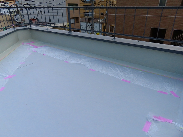 屋上のシート防水完成