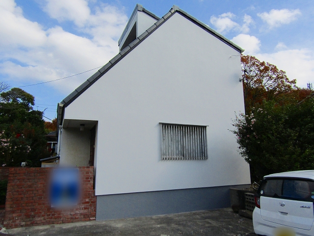 モルタル外壁の修繕工事完成