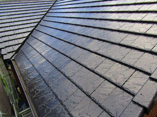 屋根塗装完成