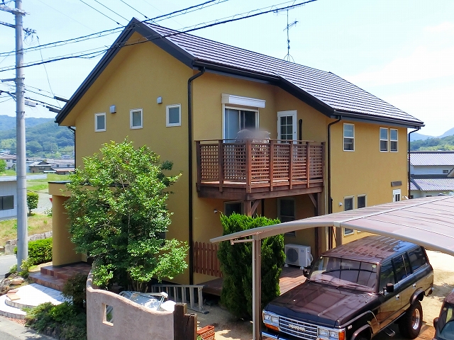 マットで塗装した外壁