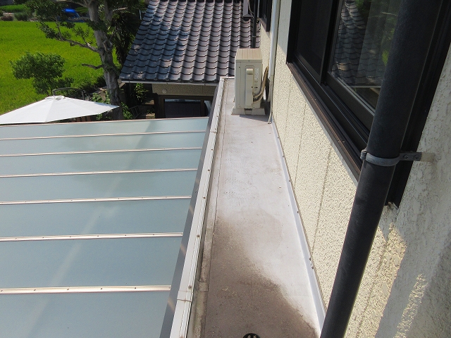 シート防水工事施工前