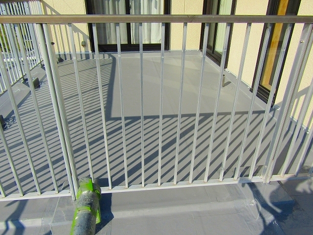 バルコニー防水工事施工後完成