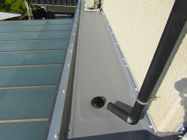 塩ビシート防水工事完成