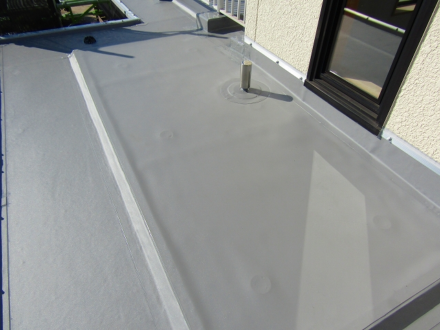 塩ビシート防水工事完成