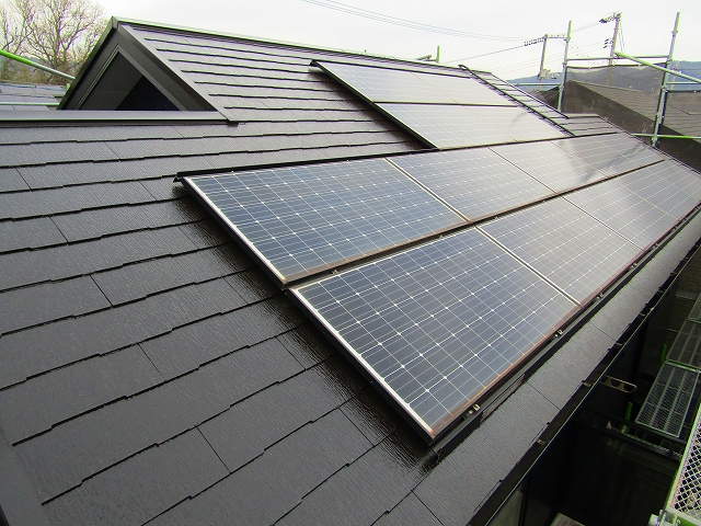 屋根塗装の完成