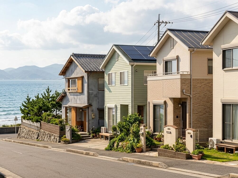 海沿いにある住宅