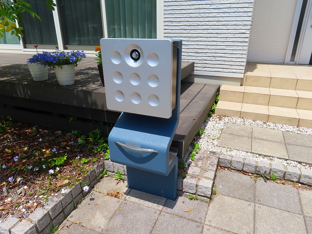 ポスト土台塗装の完成