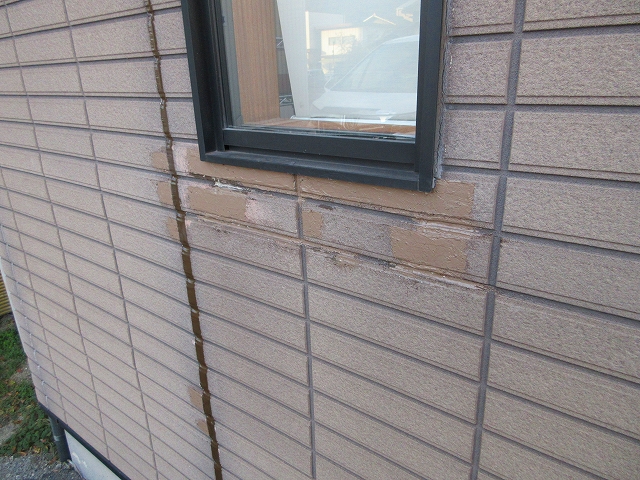 外壁補修跡